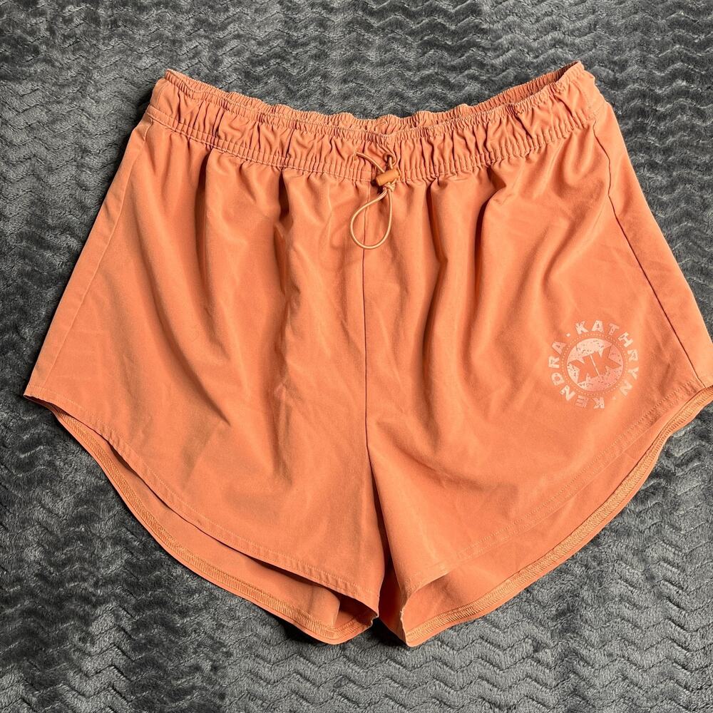 Gymshark Shorts Womens Size M Coral Kendra Kathryn Gym Running Lightweight